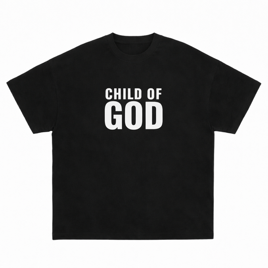 Child of God Christian heavyweight tee Genesiah black