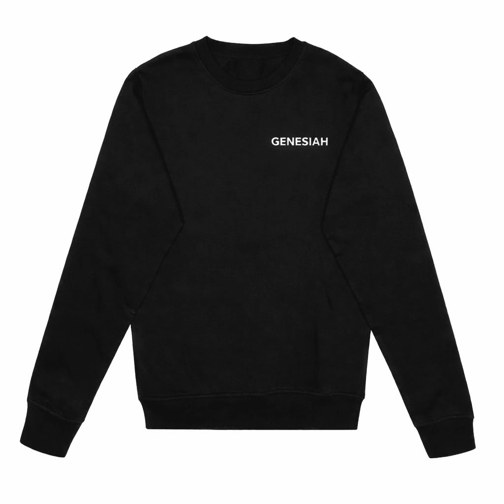 GENESIAH Wordmark Crewneck — 280 GSM Midweight - GENESIAH